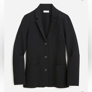 J. Crew Waisted-Sweater Blazer with Stretch